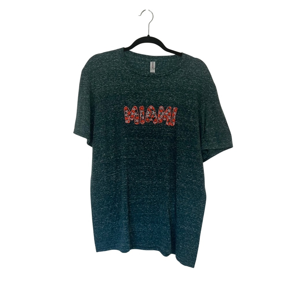Hand Embroidered Miami T-Shirt